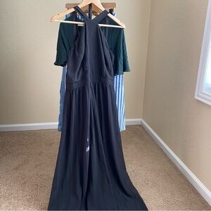 Lulu's Chic High Neck Halter Maxi Dress